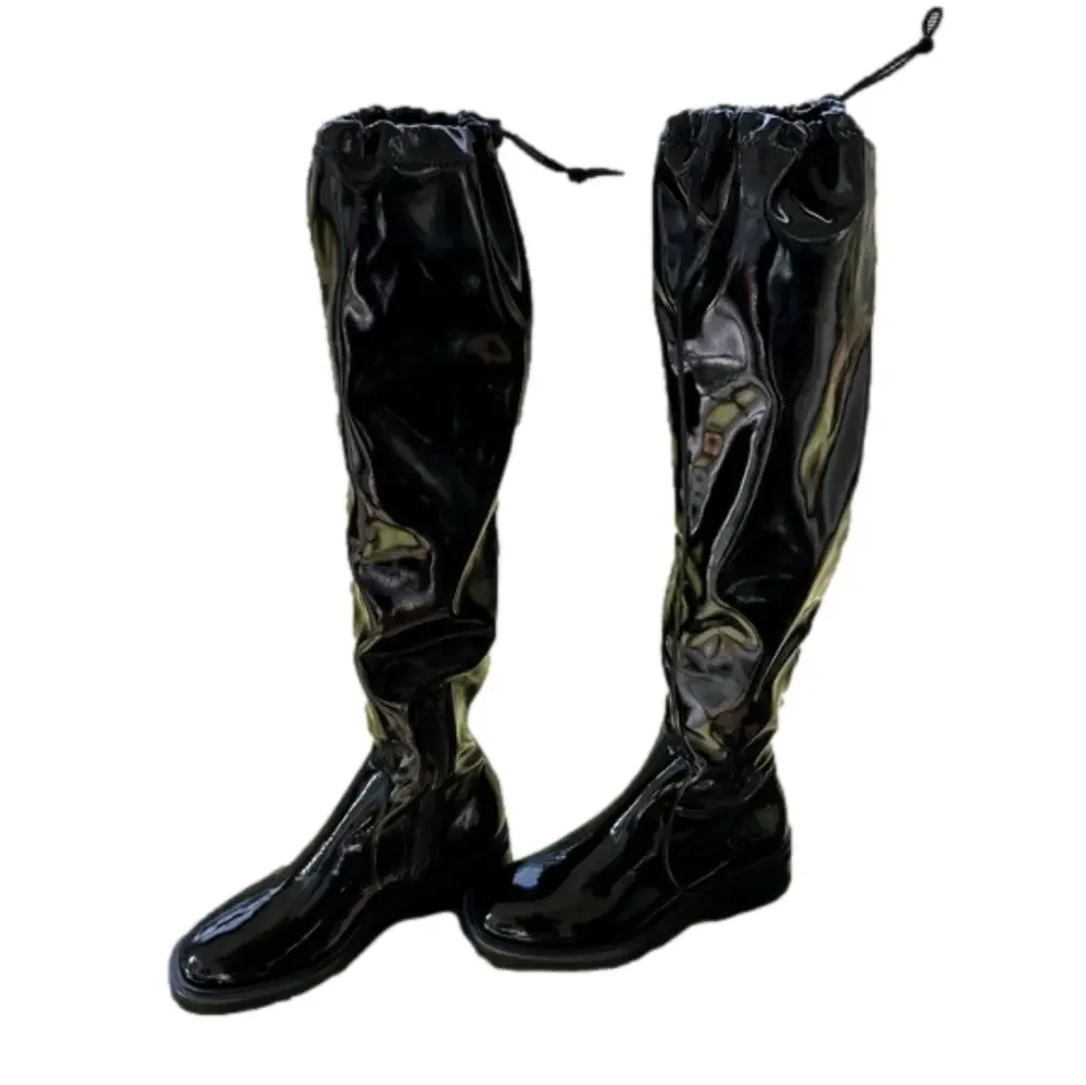 Free People Go Go Gloss Over the Knee Size 40/9 Boots NEW Patent Leather